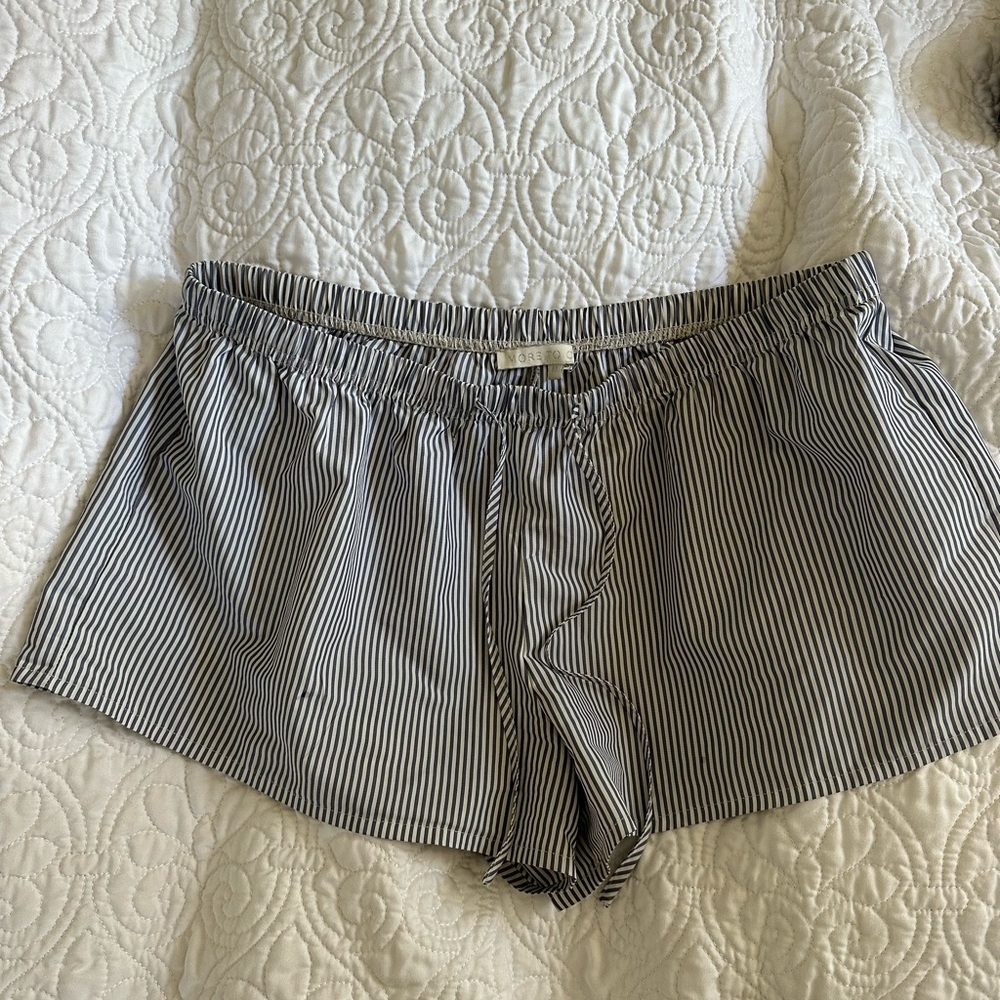 Revolve More to Come Striped Blue and White Shorts